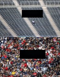 Crowded vs Uncrowded place Meme Template