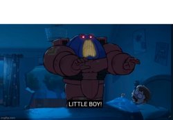 Space King Little Boy Meme Template