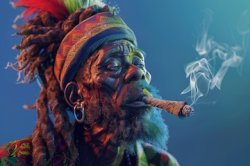 Rasta smoke Meme Template