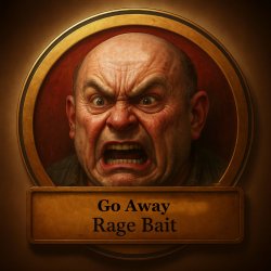 go away rage bait Meme Template