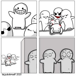 Guy getting beat up so others watch Meme Template