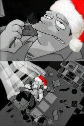 barney gumble santa hat Meme Template