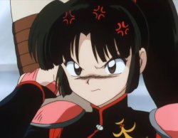 Angry Sango Meme Template