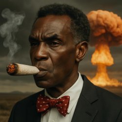 black Bill smoking Meme Template