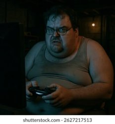 Fat guy on computer Meme Template