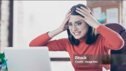 upset woman staring at computer Meme Template