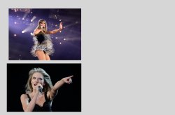 Taylor Swift Hands up and pointing Meme Template