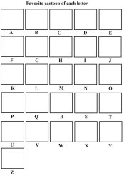 Favorite Letter Characters Meme Template