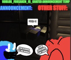 My announcement temp Meme Template