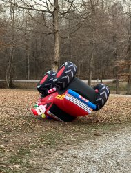 Santa wrecked Meme Template