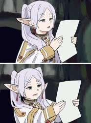 Frieren Reading Meme Template