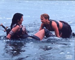 xena gabrielle water lake Meme Template