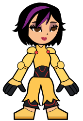 Go Go Tomago (Superhero Suit) in Hero 108 Style Meme Template