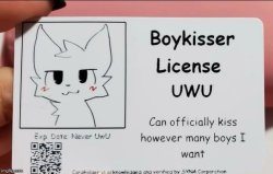 Boykisser license Meme Template