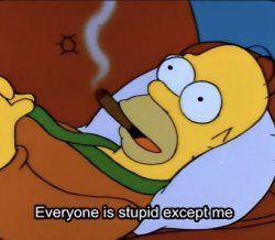 Everyone else is stupid homer Meme Template