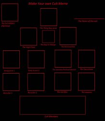 make your own cult Meme Template