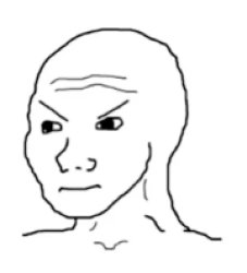 Wojack angry Meme Template