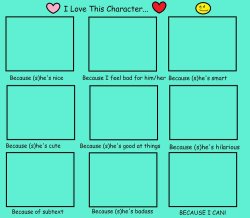 I love this character Meme Template