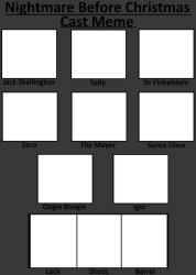 Nightmare Before Christmas Cast Meme Meme Template