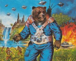 Space Bear Meme Template