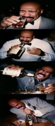 Steve Harvey drinking Meme Template