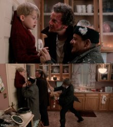 Kevin gets rescued Meme Template