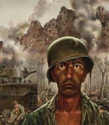 Thousand yard stare Meme Template