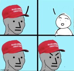 Red Hat NPC Meme Template