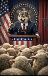 Wolf with sheep Meme Template