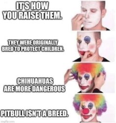 Pitbull Clown Meme Template