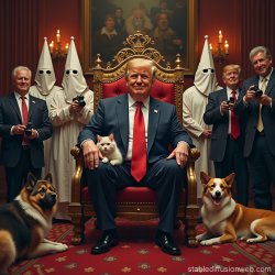 Donald Trump KKK Throne MAGA Republican Meme Template