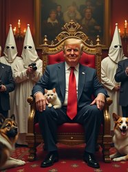 Donald Trump KKK Throne MAGA Republican Meme Template