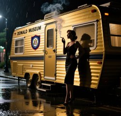 Donald Trump Golden Trailer Museum Hooker Prostitute Meme Template