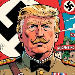 Donald Trump as Adolf Hitler Nazi Dictator Meme Template