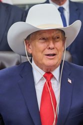 Donald Trump goofy cowboy hat silly stupid idiot Meme Template