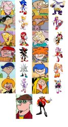 Sonic X Ed, Edd n Eddy Cast (includes final movie character) Meme Template