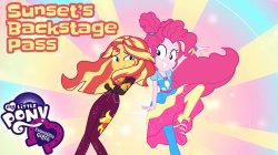 dynamic duo in a nutshell: Pinkie Pie and Sunset Shimmer Meme Template