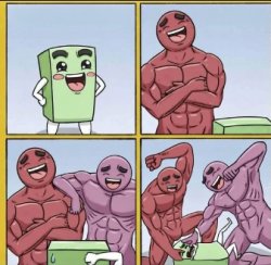 laughing while beating you up Meme Template