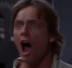 Luke Skywalker shocked Meme Template
