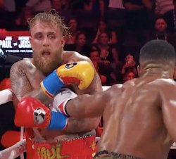 Jake Paul before getting knocked out by Anthony Joshua Meme Template