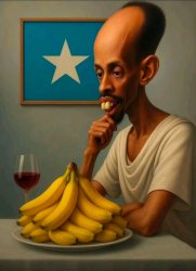 Somalian man thinking Meme Template