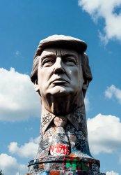 Donald Trump Phallic monument graffiti Meme Template