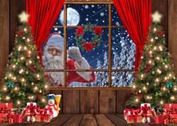 Amazon.com : LYCGS 8X6FT Christmas Backdrop Santa Claus Photo Ba Meme Template