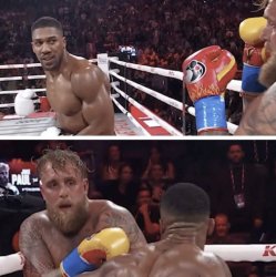 Jake Paul vs. Anthony Joshua Meme Template
