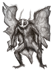 Mothman art png Meme Template