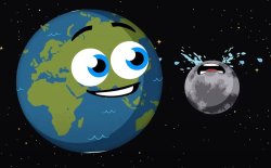 Earth Grinning At Moon Crying Meme Template
