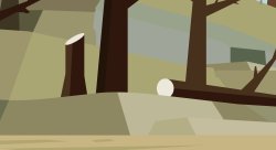 Hero 108 - Rocky woods with trees Meme Template