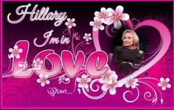 Hillary Heart Throb I'm in Love Meme Template