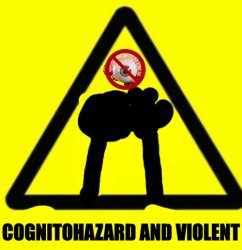 Cognitohazard and violent Meme Template