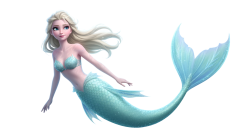 mermaid elsa Meme Template